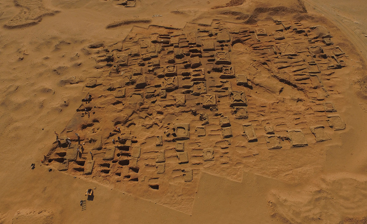 Ancient Nubia: Aerial photo of the dig in December 2017 © Vincent Francigny / Sedeinga Archaeological Mission