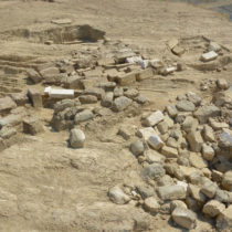 Excavating a large funerary monument in Aetolia