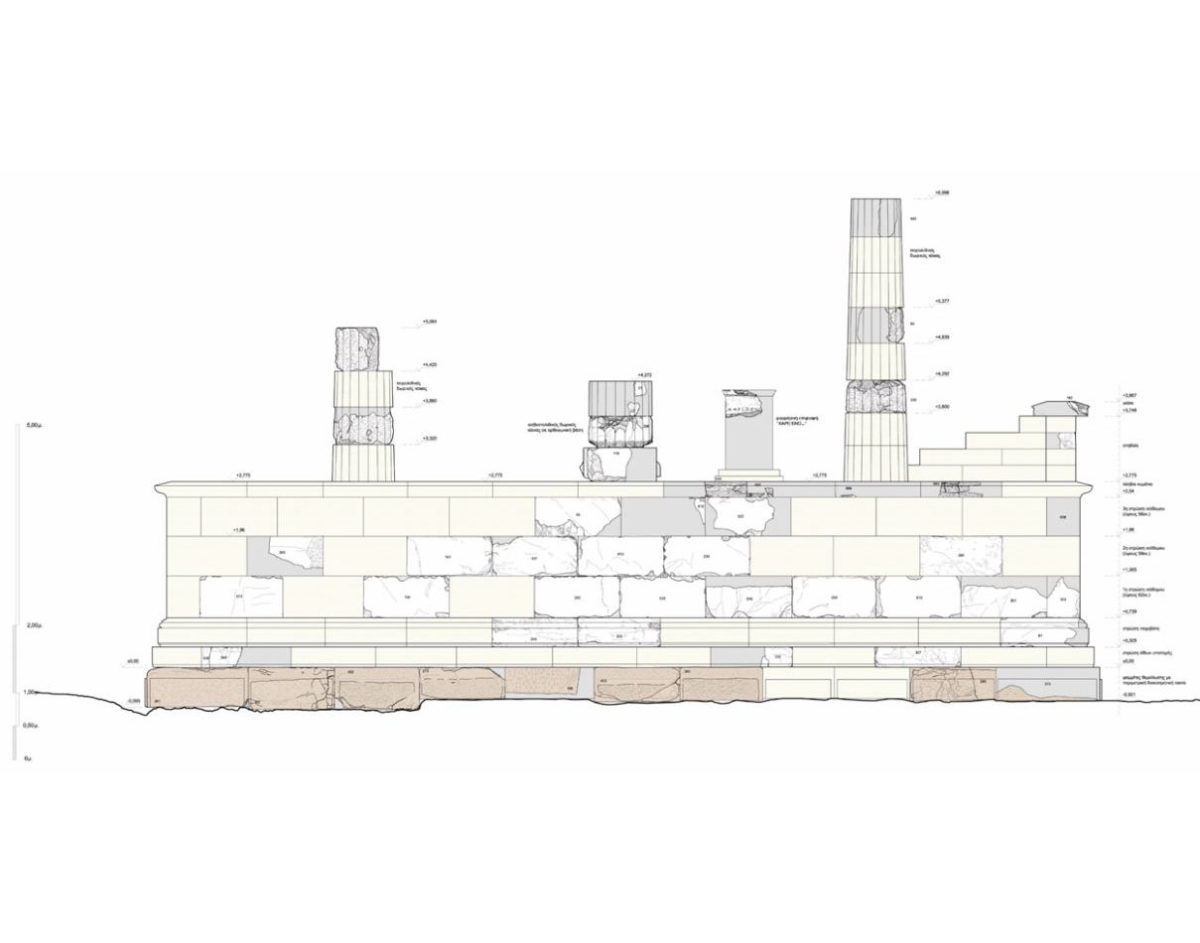 The architectural members are sufficient in number for the monument’s secure graphic reconstruction.