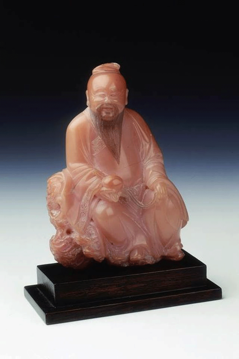 A soapstone figure of Dongfang Shuo (1630-1680) is among the stolen artefacts. Photo Credit: The Art Newspaper/Avon and Somerset Police.