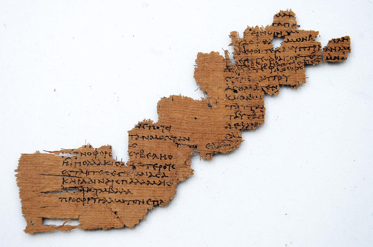 Greek verses on the goddess Sybele from the Red Sea Port city of Berenike. Photo: Steve Sidebotham.
