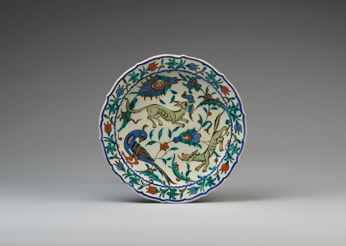 Plate with an ICARO Rodi signature of the first Greek period (c. 1950-55).