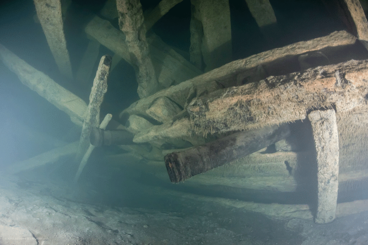 The well-preserved wreck was discovered in 2011. Photo Credit: Kirill Egorov / Ocean Discovery / Mars Project / Nordic Science.
