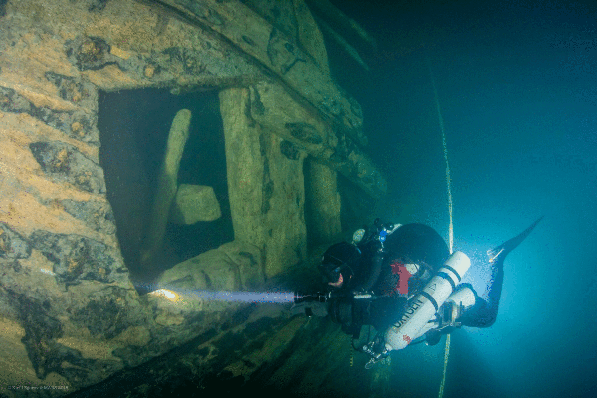 Mars was built by Eric XIV in 1563. It was one of the largest and most modern warships of its time. Photo Credit: Kirill Egorov / Ocean Discovery / Mars Project / Nordic Science.