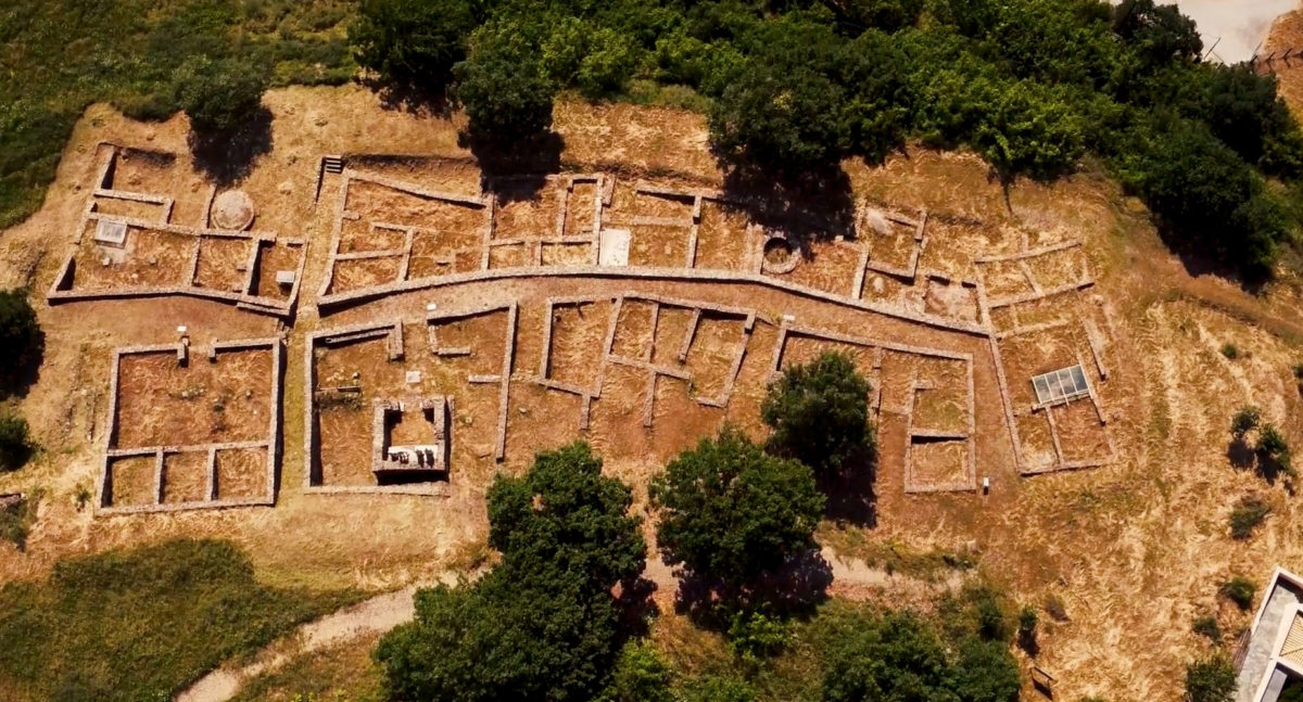 View of the archaeological site at Palatiano, Kilkis (photo: Ephorate of Antiquities of Kilkis). 