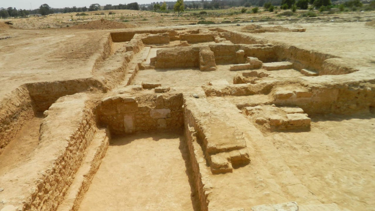 The remains of rooms.