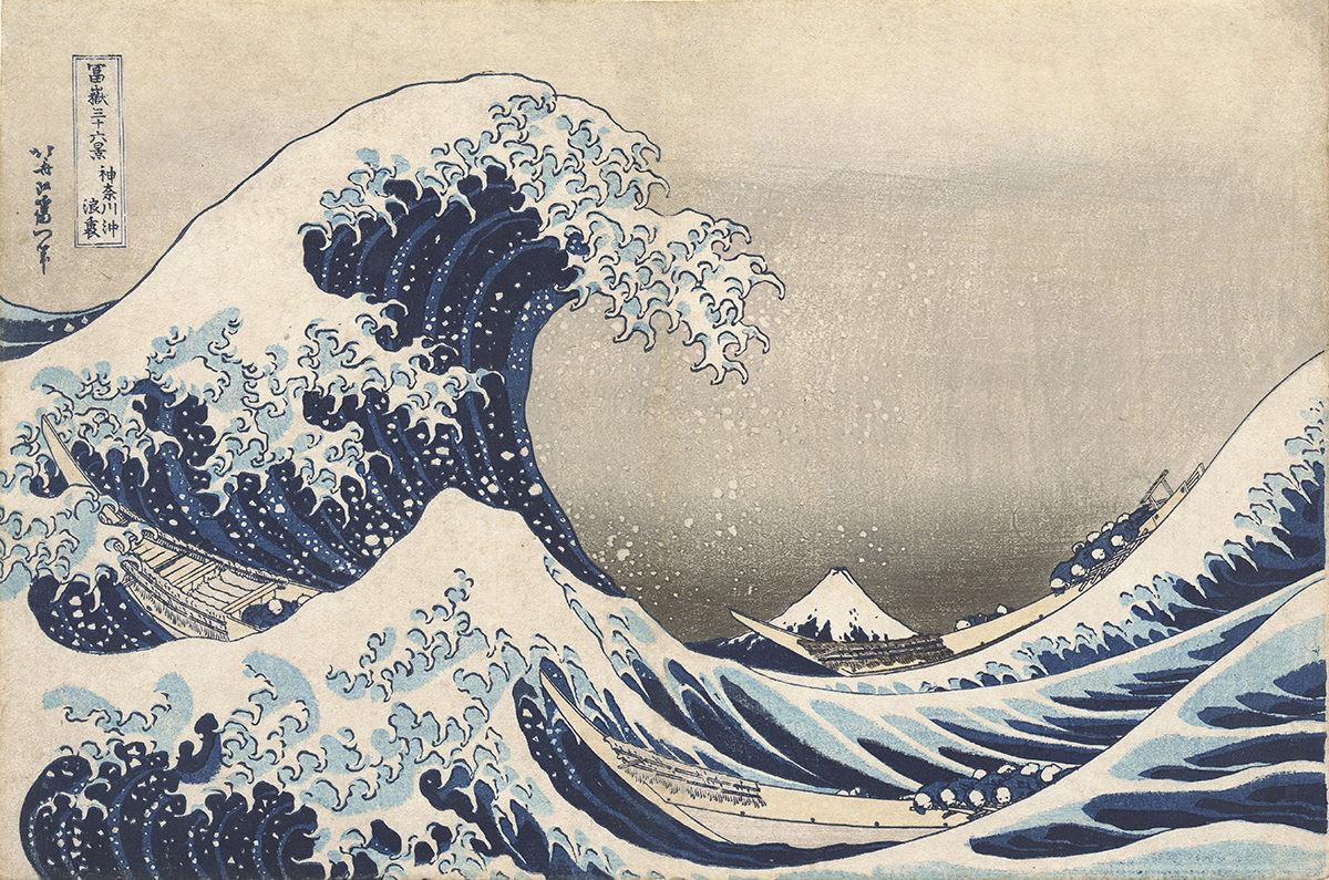 Katsushika Hokusai, The Great Wave off the Coast of Kanagawa.