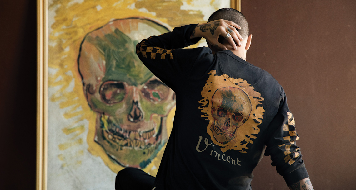 Van Gogh's most iconic images on items of the Vans company.