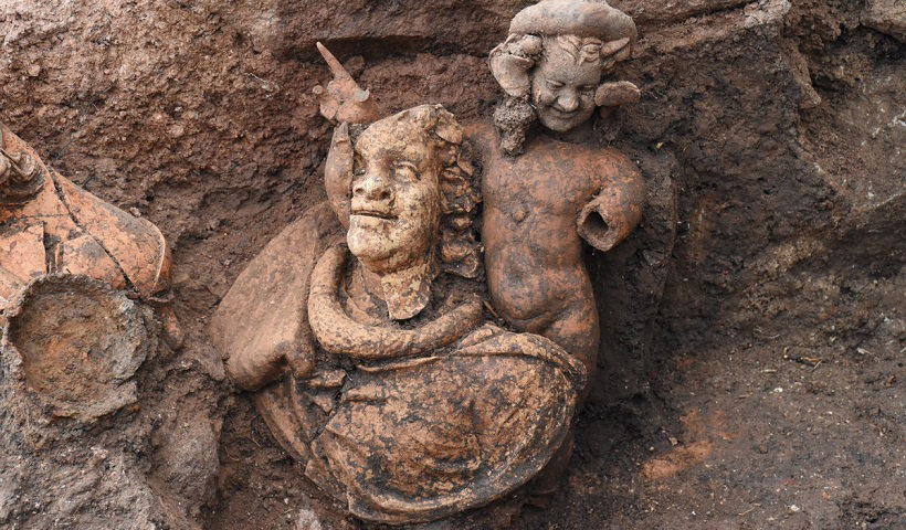 Statuettes of Dionysus and Pan have now come to light in Kotyora.