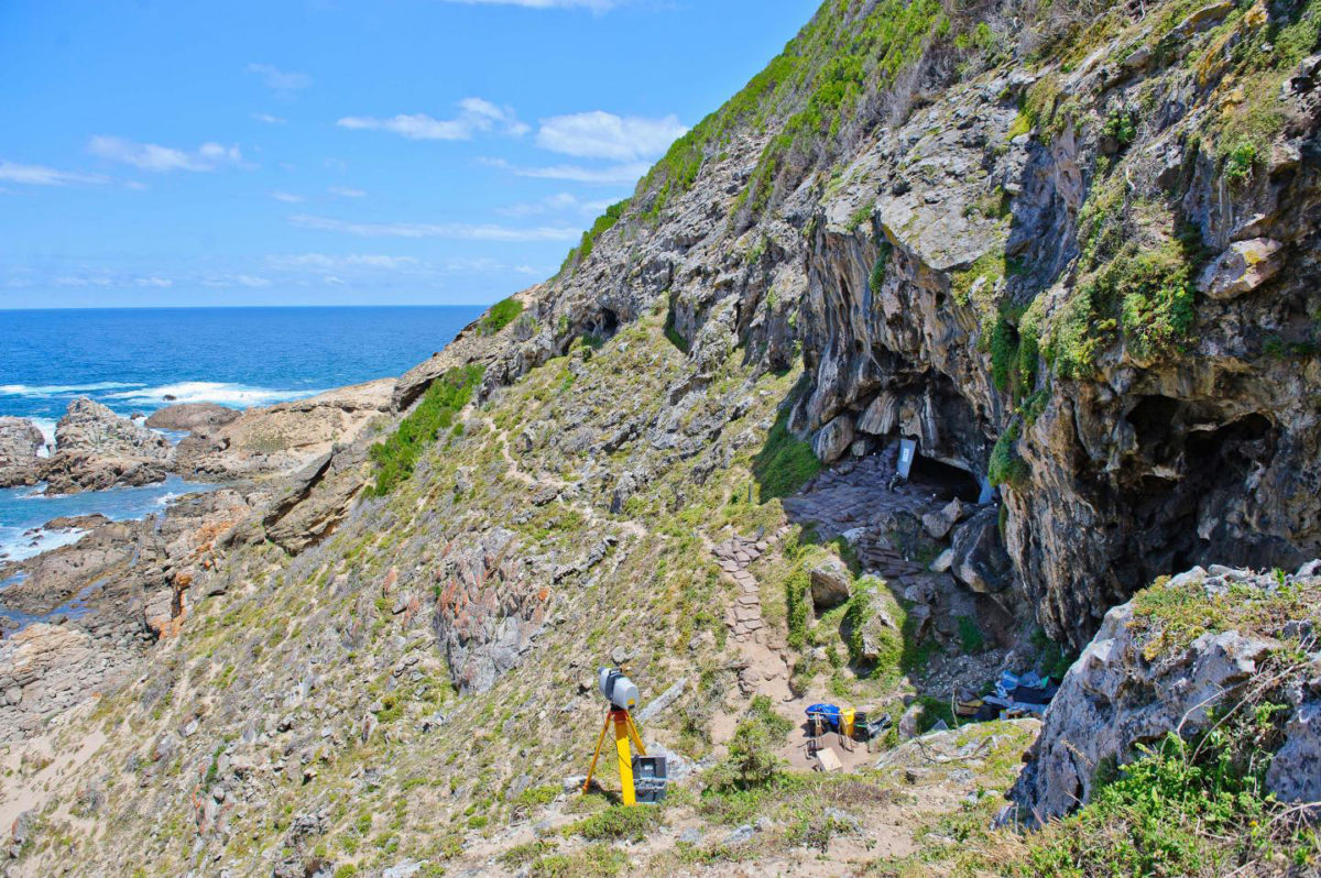 The outside of Blombos Cave in the southern Cape in South Africa.
Credit: Magnus Haaland