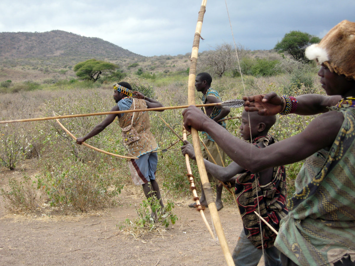 Hadza archery, Lake Eyasi, Tanzania.