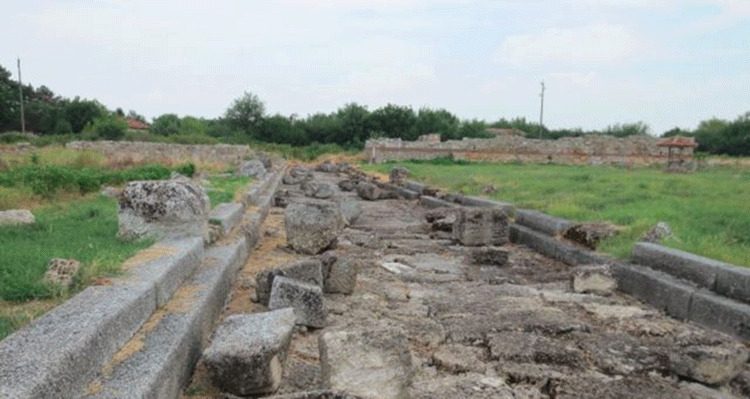 A well-preserved street in the large Ancient Roman city of Ulpia Oescus, as seen in July 2016. Photo Credit: ArchaeologyinBulgaria.com