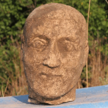 Statue head of Emperor Aurelian and Roman colonnade found in Bulgaria