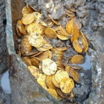 Hoard of Roman gold coins found in old theatre