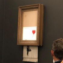 The “Girl with Balloon” was shredded while being auctioned