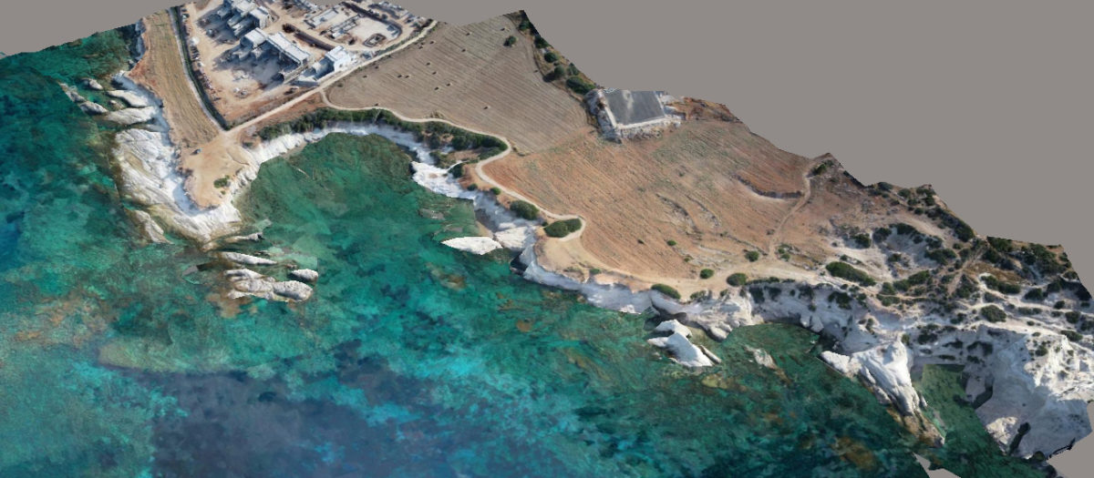 Maniki Harbor, Geronisos. 3D model.