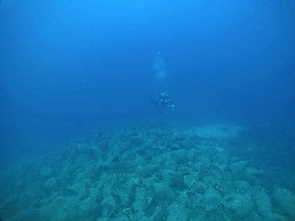 The Peristera shipwreck after its cleaning and the removal of debris (photo: EUA).