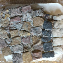 Three sections of mosaic floors were repatriated from Germany