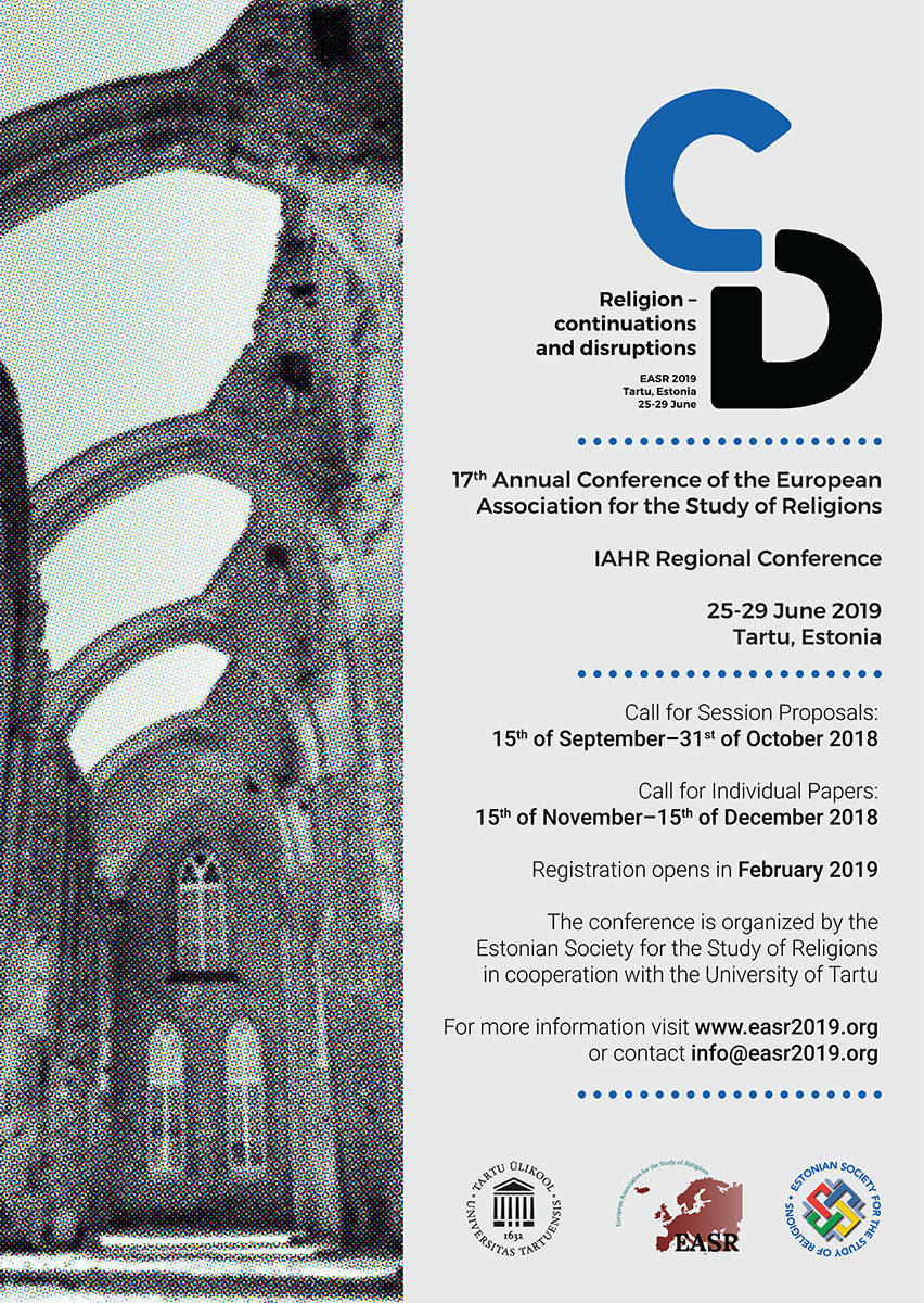 The poster of the EASR 2019.