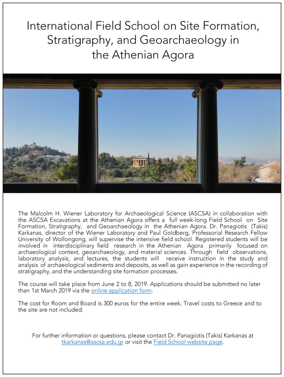 Flyer for the  week-long course .