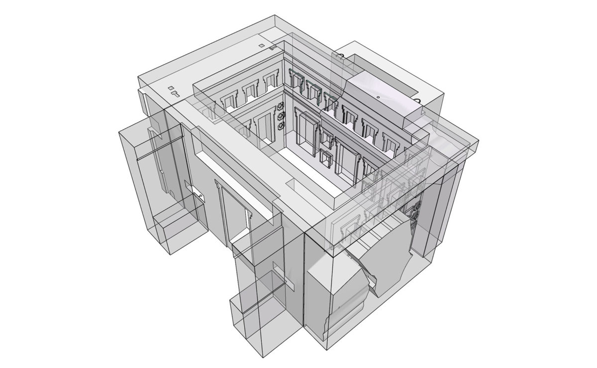 3D printed model of the ancient site of Tiwanaku.
Credit: Dr Alexei Vranich, 2018