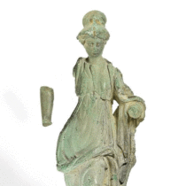 A Roman Minerva figurine was revealed among other treasures in the UK