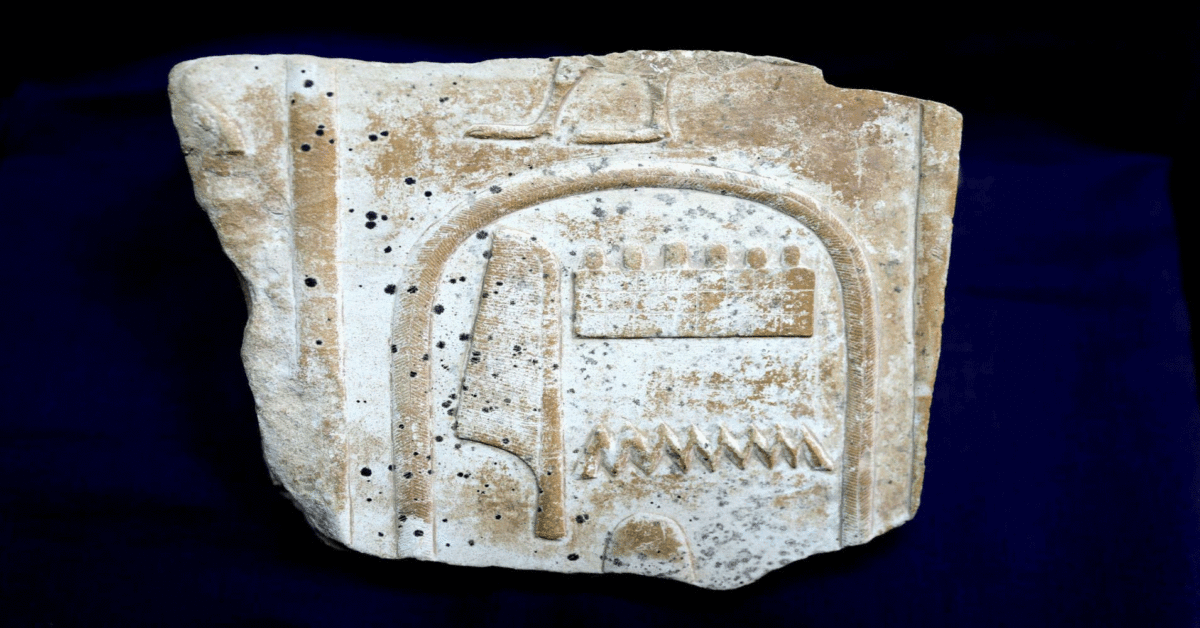 The artefact was traced by Egyptian authorities after it was put on for sale by a London auction house. Photo Credit: Egypt Ministry of Antiquities/CNBC.