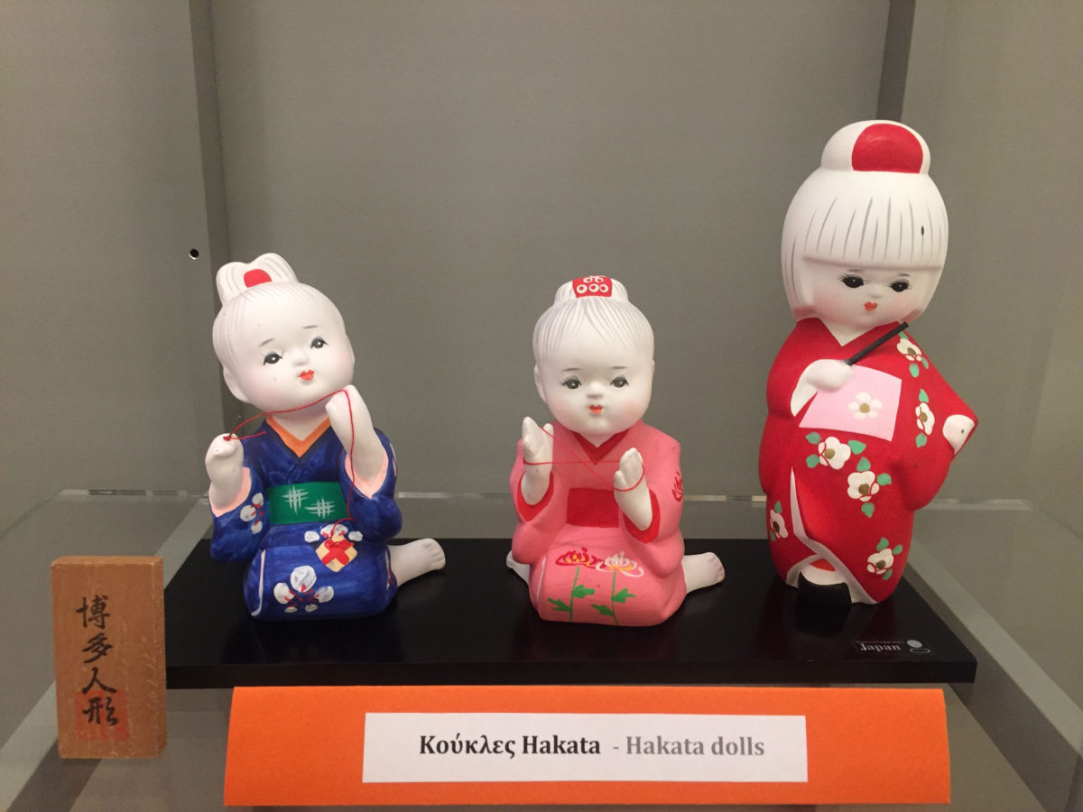 Hakata dolls. From the exhibition of Japanese Traditional Dolls and Toys, at the Benaki Toy Museum.