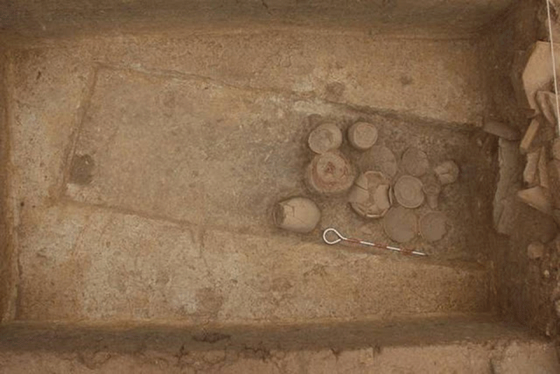 Artefacts that were unearthed from an early Harappan site in Kutch.  Photo Credit: The Hindu.
