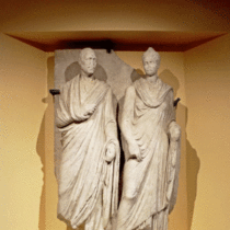 Funerary relief of first century Roman is back on display