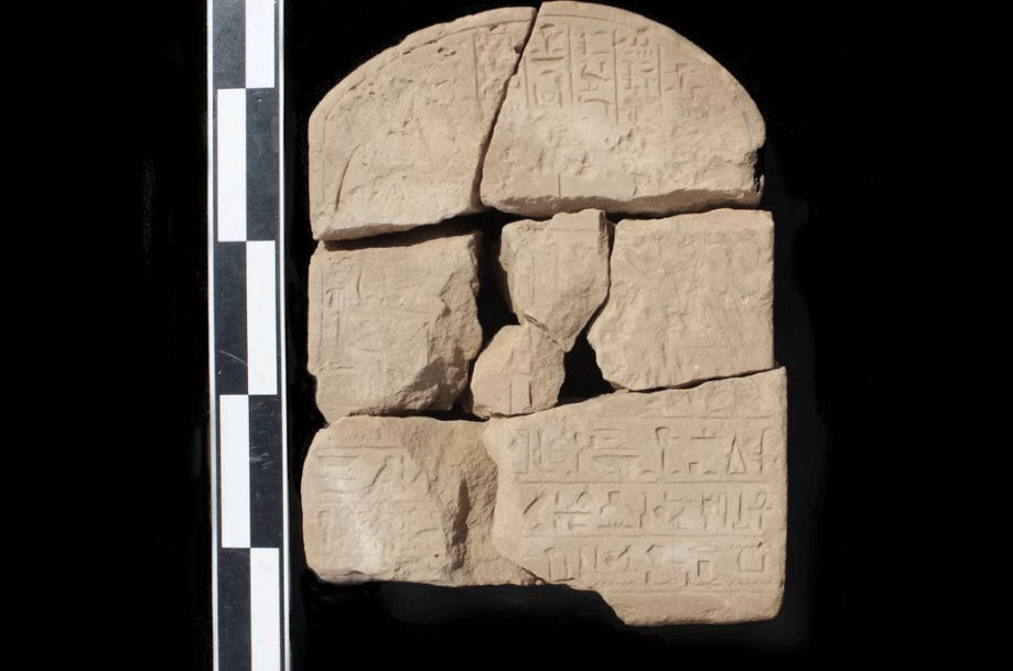One of the stelae found at Wadi el-Hudi written in the name of Usersatet, the viceroy of Kush. Photo Credit: Wadi el-Hudi expedition/livescience.