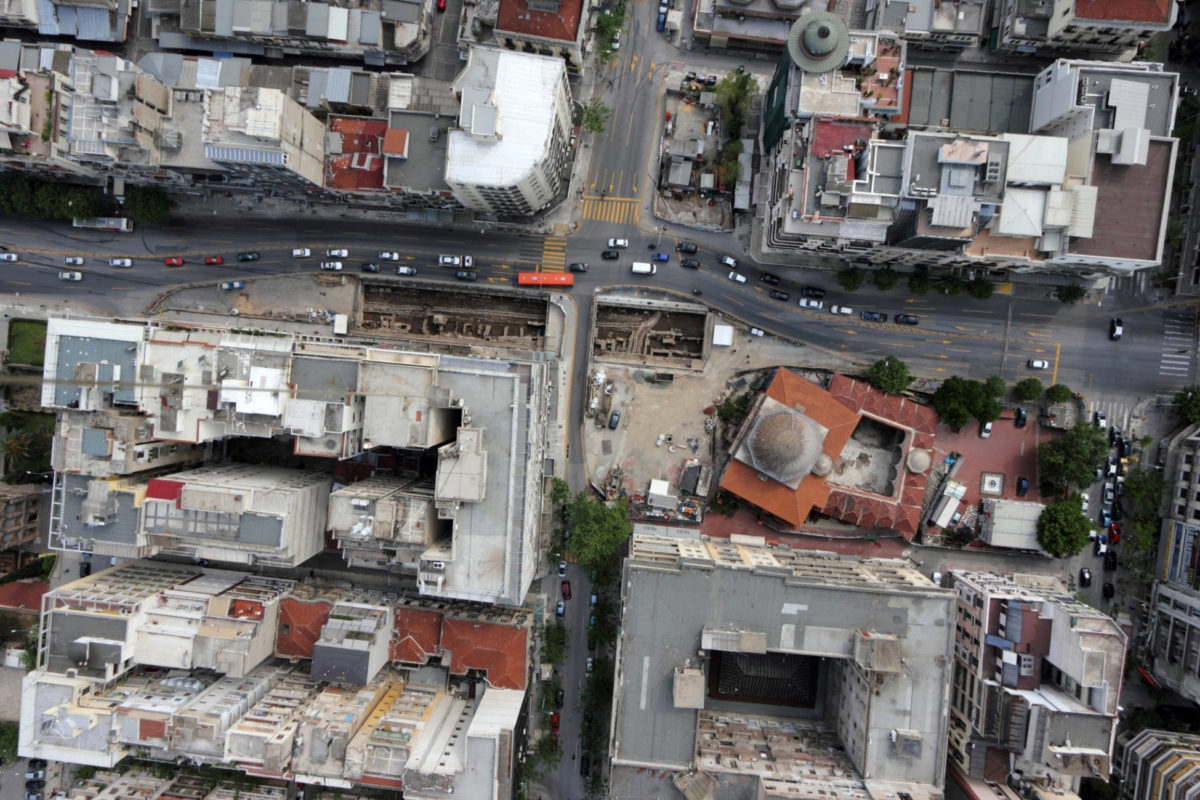 View of the excavation at the ‟Venizelos″ Station in Thessaloniki (Photo: Athens and Macedonian News Agency) 