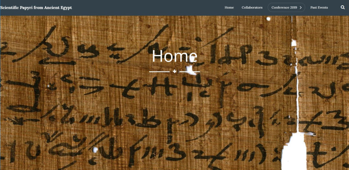 Homepage of Scientific Papyri from Ancient Egypt.