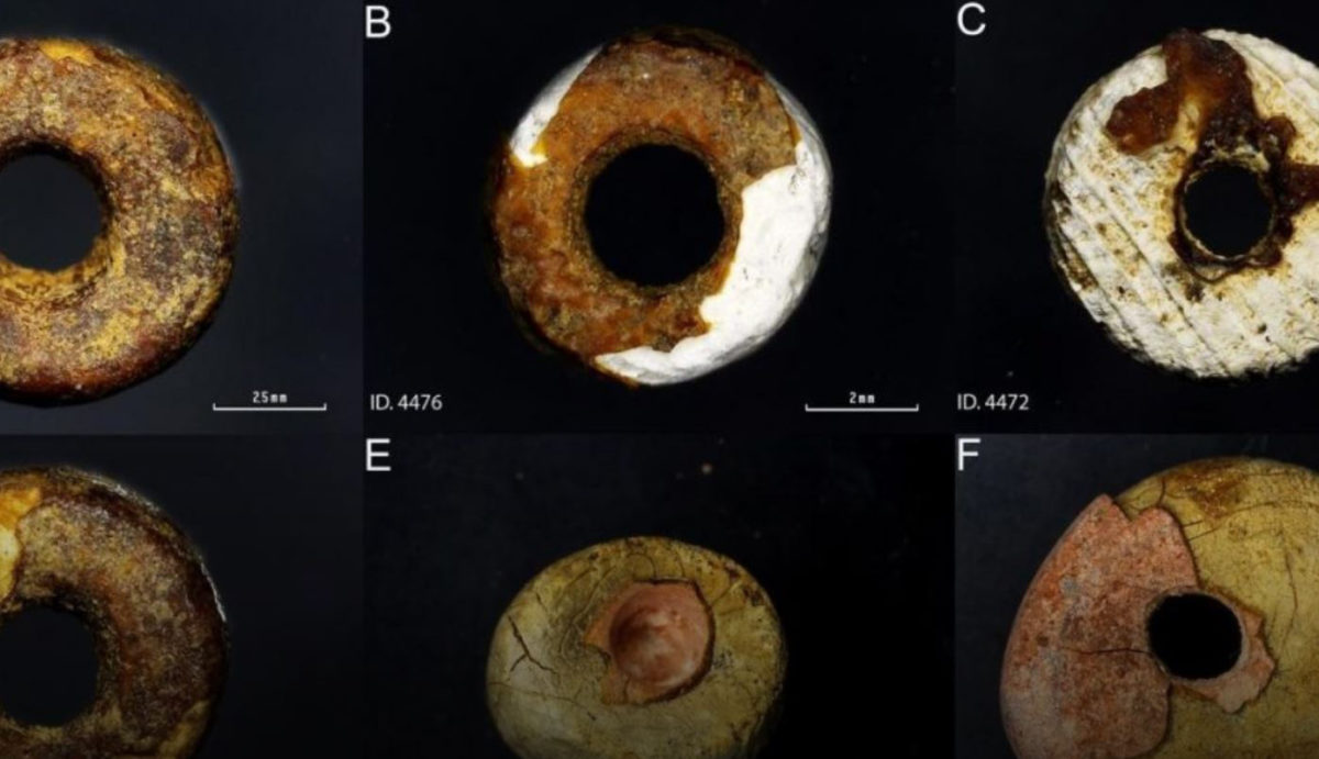 Amber bead samples. Credit: Odriozola et al., 2019