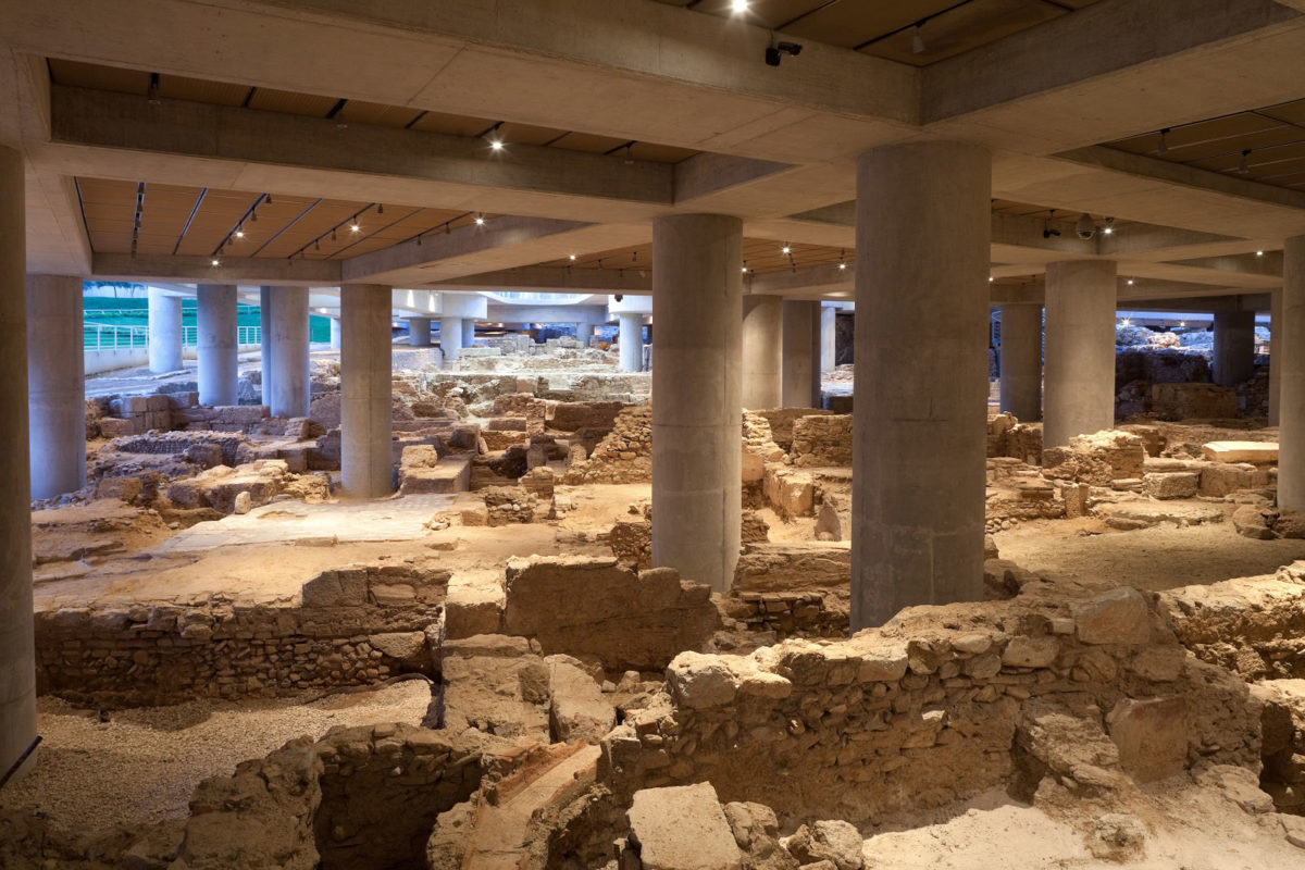View of the archaeological excavation beneath the Museum © Acropolis Museum. Photo Nikos Daniilidis