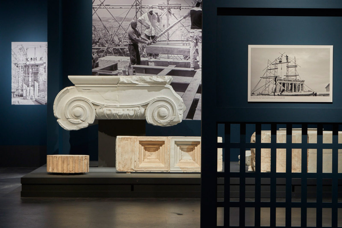 1.	Photography exhibition CHISEL AND MEMORY. The contribution of marble craftsmanship to the restoration of the Acropolis monuments © Acropolis Museum. Photo: Giorgos Vitsaropoulos
