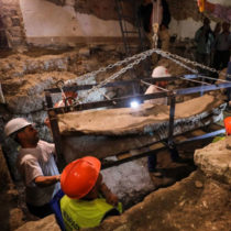 Archaeologists in Spain find rare lead Roman sarcophagus