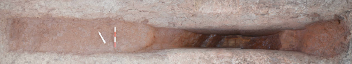 Fig. 4. Part of the perimetric ditch. (photo: Fotis Ifantidis) 
