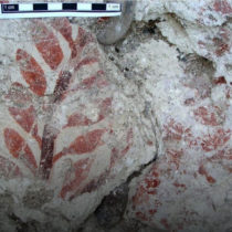 The oldest known forerunners of fresco paintings in the Mediterranean