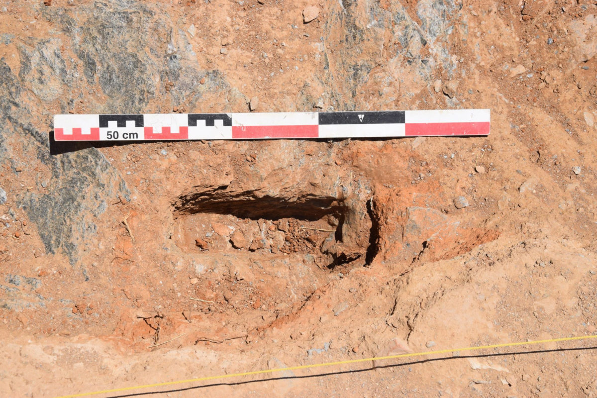 The consecration case carved into the rock (photo: Ministry of Culture and Sports /MOCAS)