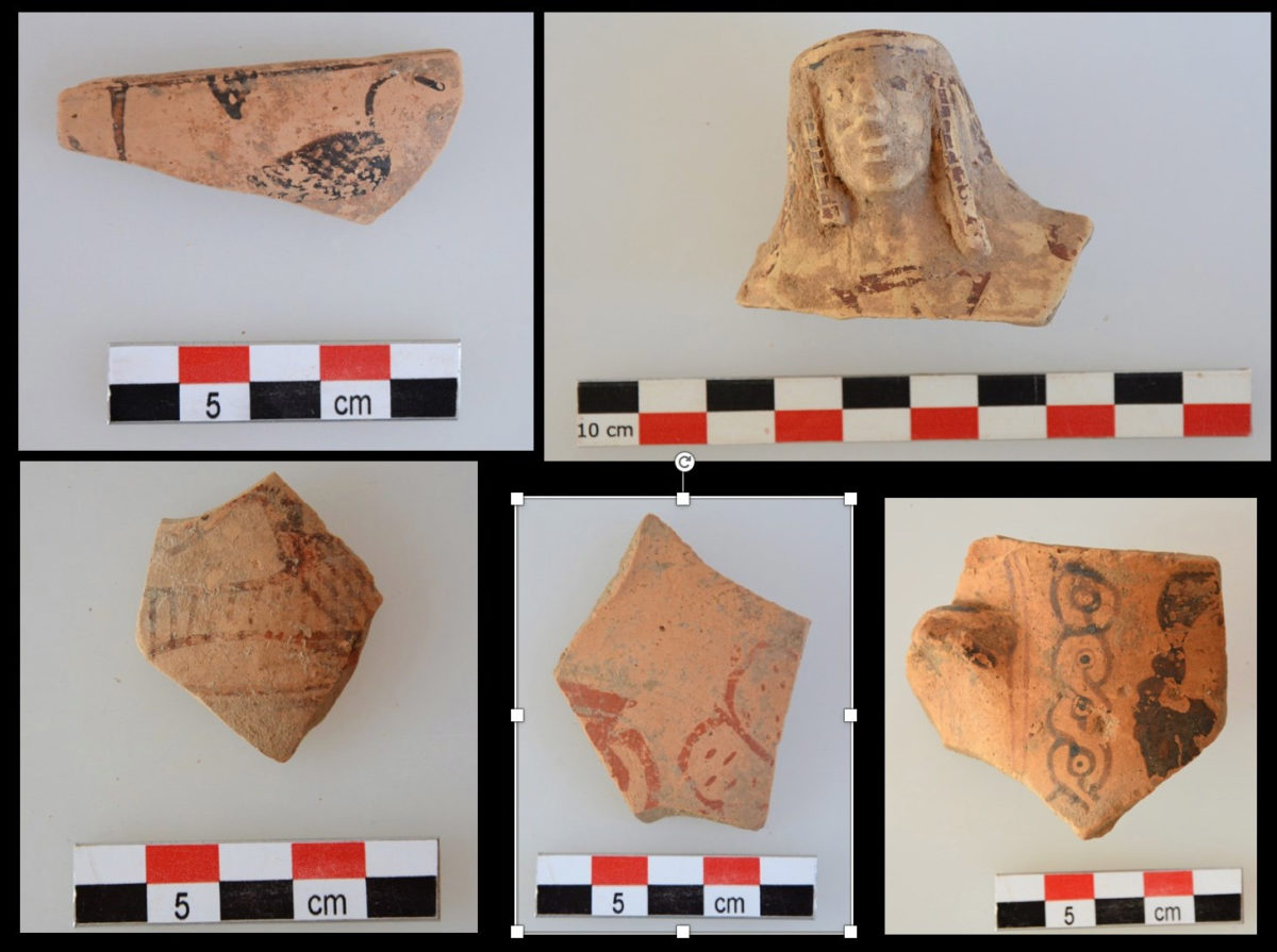 Fragments of archaic vases from the region of the sanctuary (photo: MOCAS)