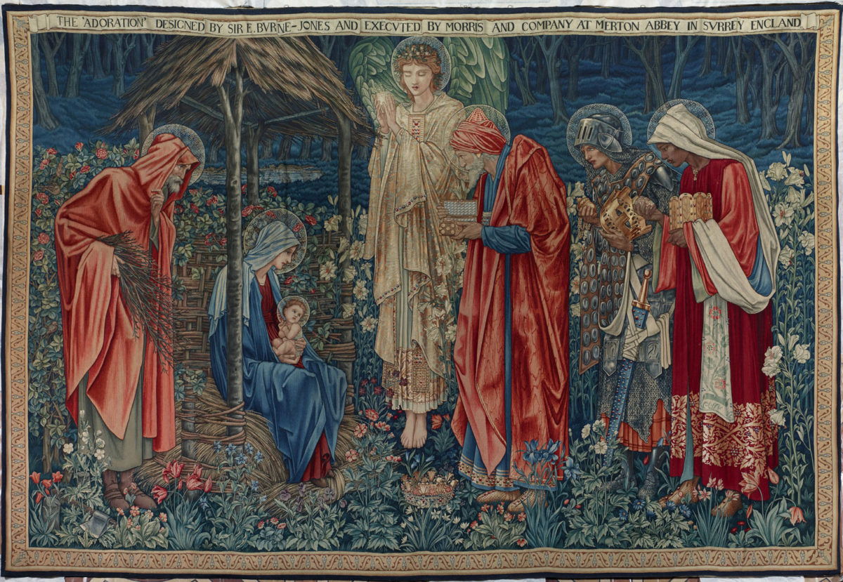 Tapestry: The Adoration of the Magi
William Morris & Co., United Kingdom
Merton Abbey Mills, Surrey (now Greater London)
Design: Edward Burne-Jones (1833–1898)
Date: 1890
Material: wool
Size: 255 × 379 cm