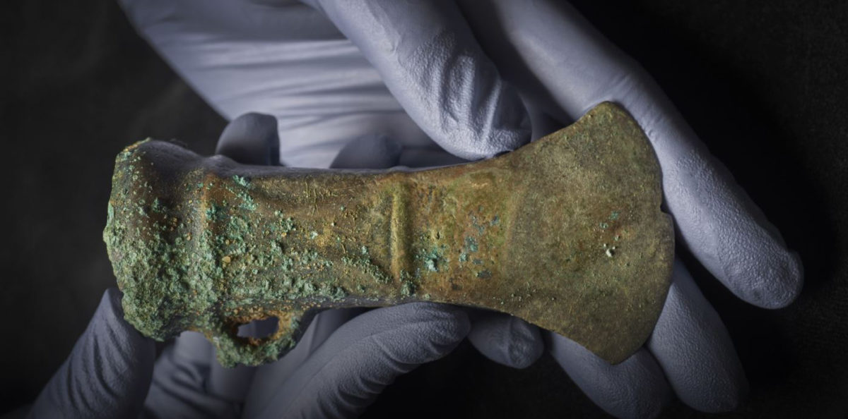 A Bronze Age axe head from the Havering Hoard 3 (c) Museum of London.