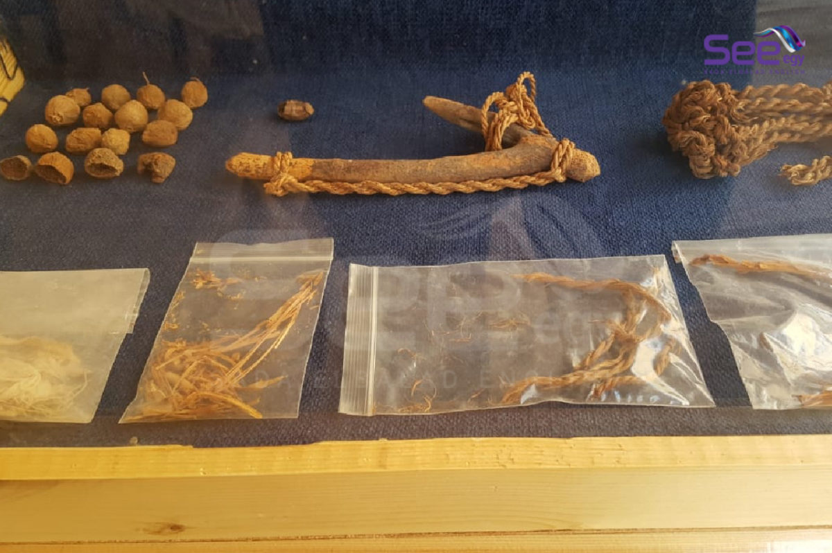 Tools used in tomb-building. 