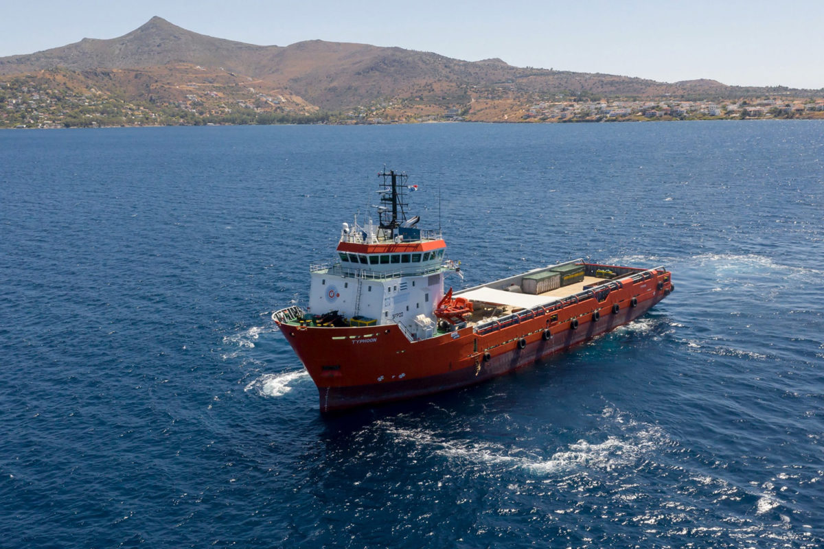 The “Typhoon” donated by the A.C. Laskaridis Charitable Foundation for purposes of research on the shipwreck.