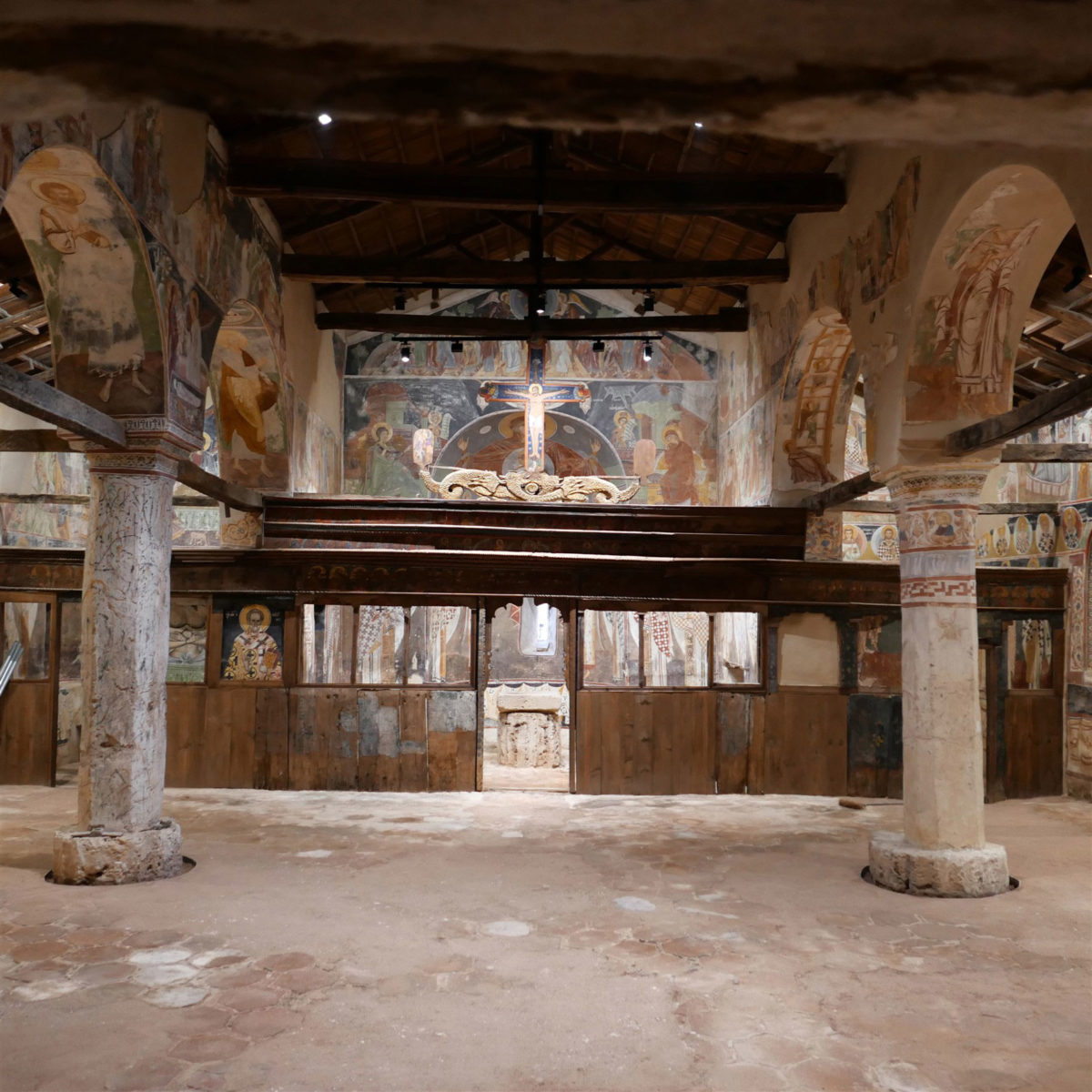 Agios Dimitrios Palatitsion. View of the church interior (photo: Imathia Ephorate of Antiquities)