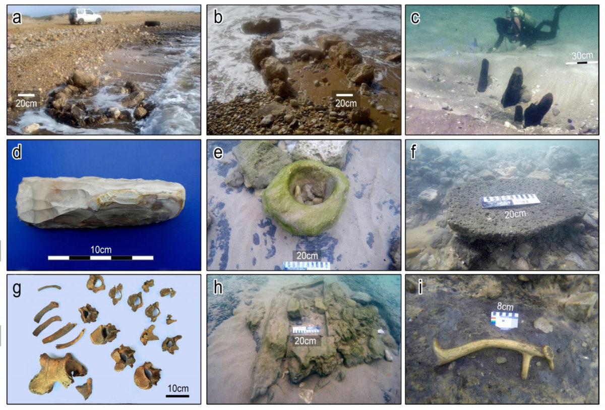 Photographs of finds from the Tel Hreiz settlement. Credit:
All photographs by E. Galili with the exception of Fig 3G by V. Eshed