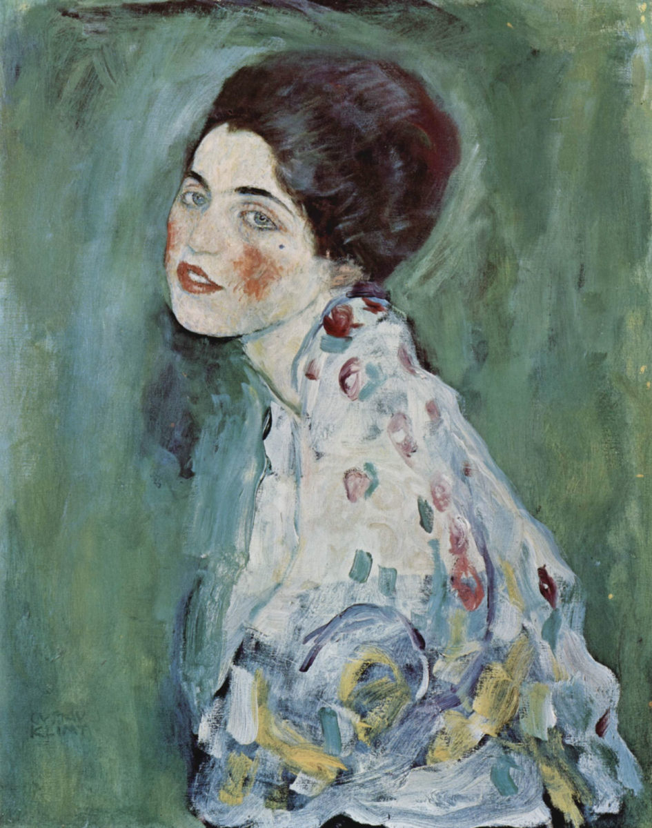 Gustav Klimt, “Portrait of a lady” 1916-1917, Galleria d'arte moderna Ricci Oddi, Piacenza (photo: Wikipedia).