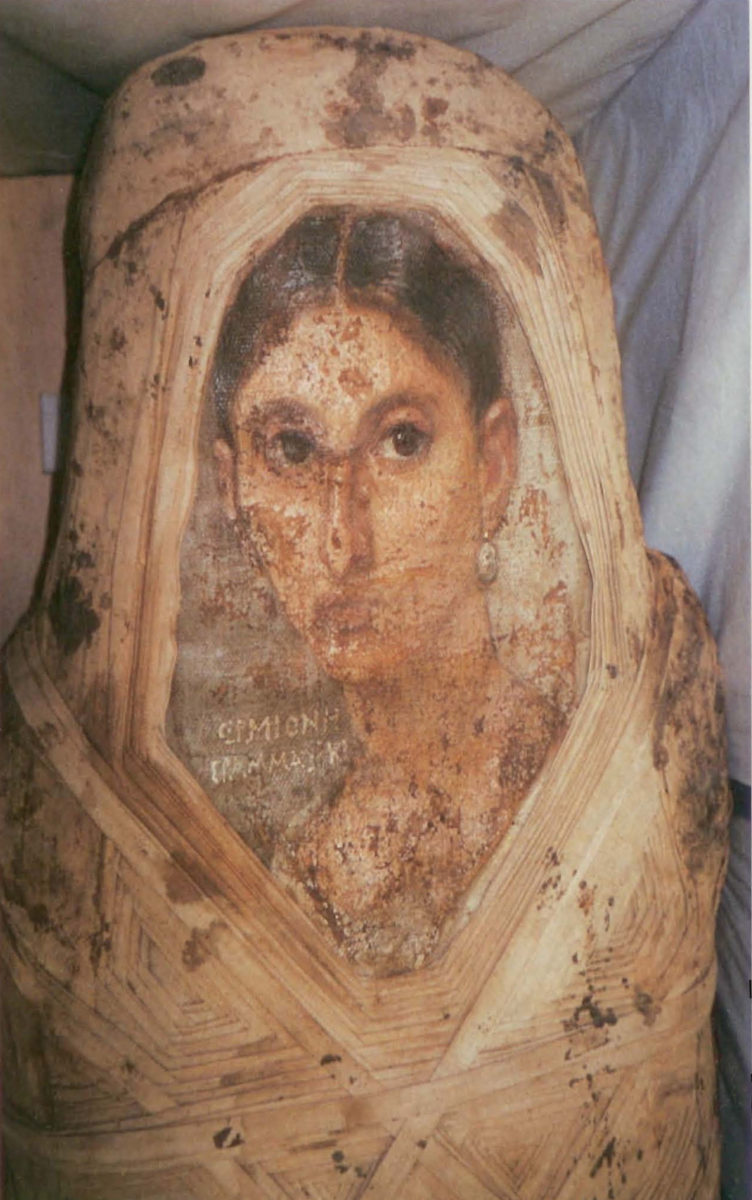 Mummy Portrait of Hermione Grammatike, 40-50 CE.