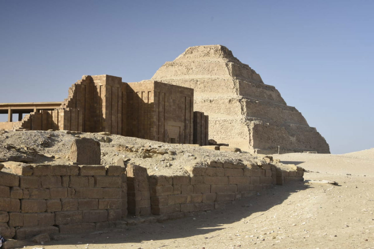 Step Pyramid after the completion of the restoration-develpmpent project.